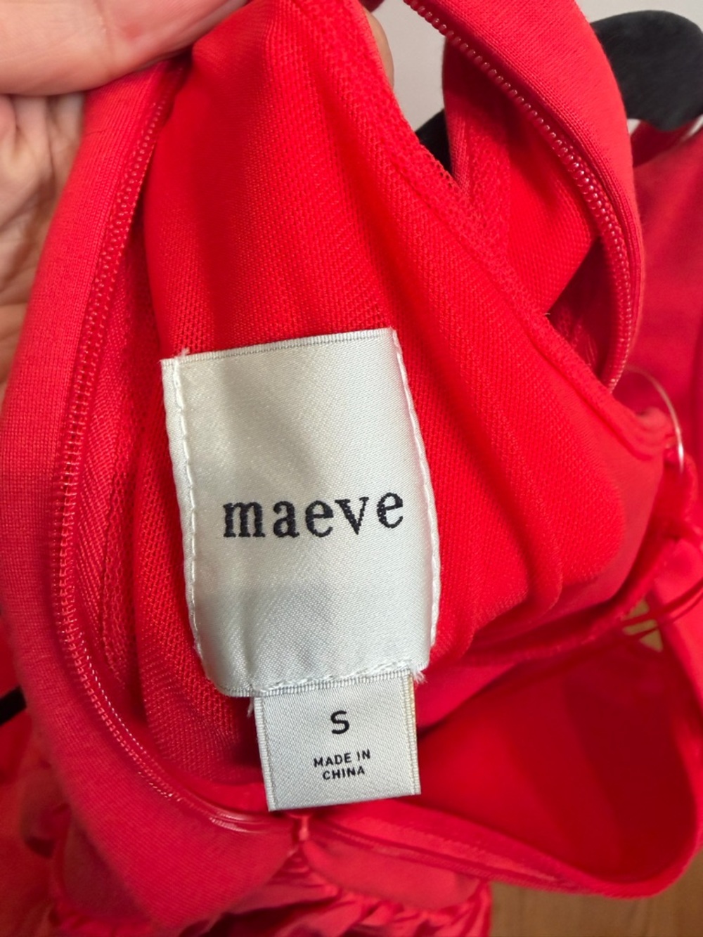 NWT - Maeve Sleeveless Crew-Neck Drop-Waist Red Maxi Dress - Picture 7 of 12